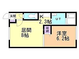 間取図画像 1LDK