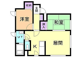 アルカディア 2LDKの間取図画像