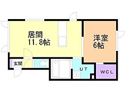 間取図画像 1LDK