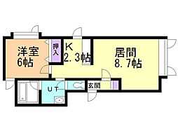 間取図画像 1LDK