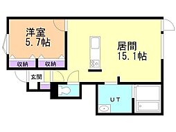 間取図画像 1LDK