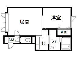 間取図画像 1LDK