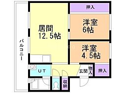 ビレッジハウス砂川1号棟 4階/-