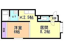 グランクレール3・3 1LDKの間取図画像