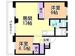 間取図画像 2LDK