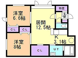 旭町さくらんぼ(旧MOMOIII) 2階