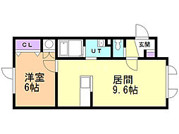 AGORA 1LDKの間取図画像