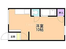 ハイツ栄 ワンルームの間取図画像