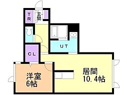 Olive5 1LDKの間取図画像