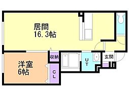 グランデセレノ 1LDKの間取図画像