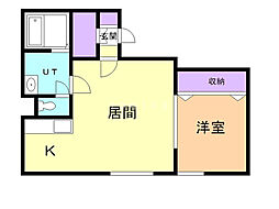 maisondesoleil3 1LDKの間取図画像