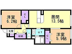 物件の間取り