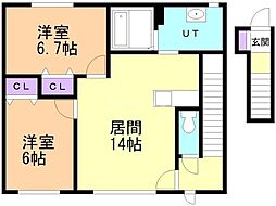 JR函館本線 滝川駅 3.2km 1階/-