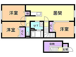 Horseshoe.10.11 3LDKの間取図画像
