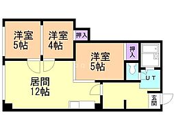ESY旭川 3LDKの間取図画像