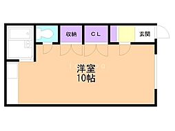 ハイツスコラ ワンルームの間取図画像