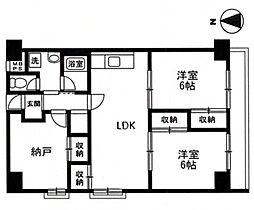 間取図画像 2SLDK