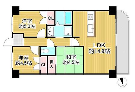 3LDK 間取り