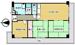 相川松山公園マンション1号棟 3DKの間取図画像