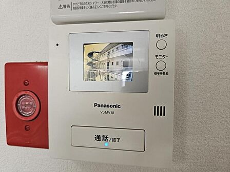 モニター付きインターホンで防犯性UP！
