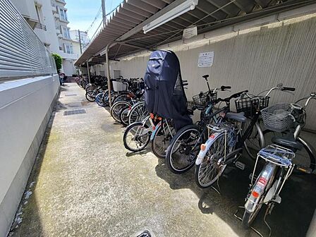 整理整頓された駐輪スペース