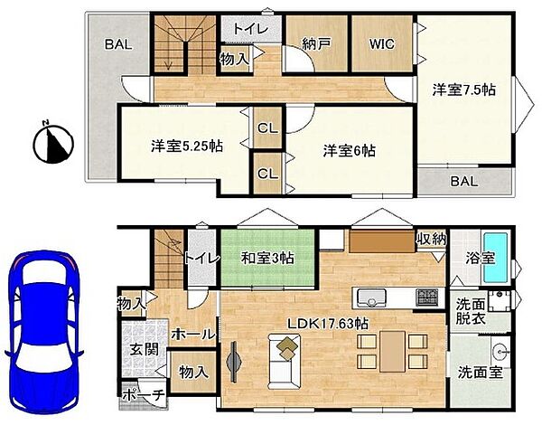 間取りを拡大表示