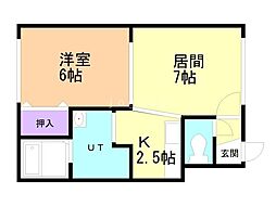 タウンハウス5・4 1LDKの間取図画像