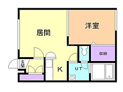 セ・シボン 1LDKの間取図画像
