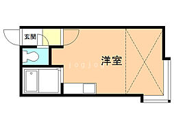 マグノリア4 ワンルームの間取図画像