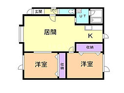 ウィット6.6 2LDKの間取図画像