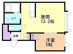 タウンズ7.19B 1LDKの間取図画像
