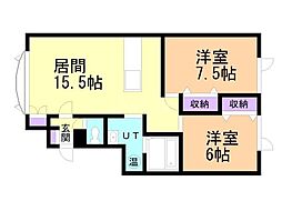 ビクトリー大通 A棟 2階