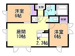 間取図画像 2LDK