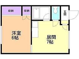 間取図画像 1LDK
