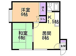 間取図画像 2LDK