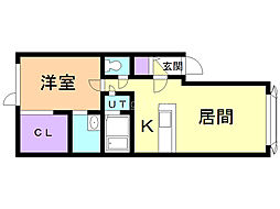間取図画像 1LDK