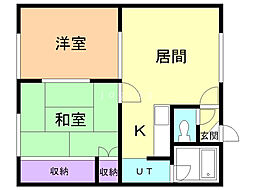 スマイル大雪 2LDKの間取図画像