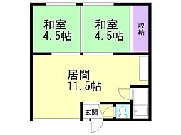 間取図画像 2LDK