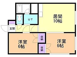 間取図画像 2LDK