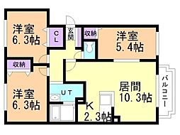 アバンフォンテーヌ A 2階/203