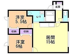 間取図画像 2LDK