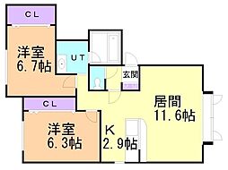 グラティア 2階