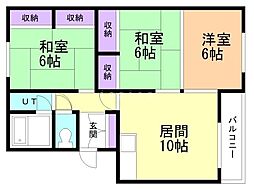 間取図画像 3LDK