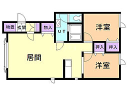 間取図画像 2LDK
