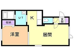 ハイム5・21 1LDKの間取図画像