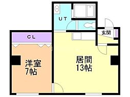 日昇ビル 1LDKの間取図画像