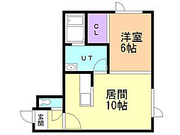 ハウイッツァー.HQ 1LDKの間取図画像