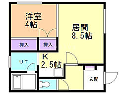 ダイイチハウス 1LDKの間取図画像