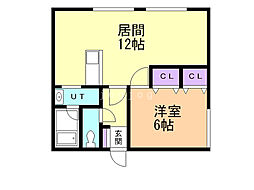 ルピュア 1LDKの間取図画像