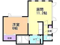 間取図画像 1LDK